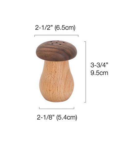 Solid Wood Mushroom Toothpick Holder | Dispenser