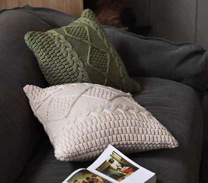 Decorative Knitted Cushion Cover