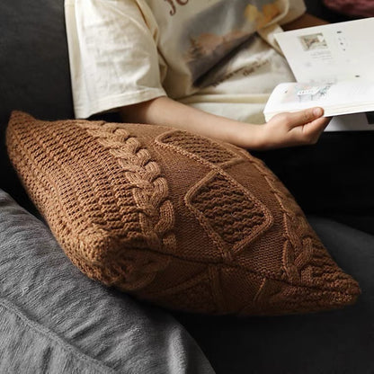 Decorative Knitted Cushion Cover