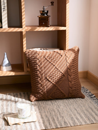 Decorative Knitted Cushion Cover