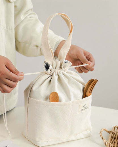 Insulated Canvas Lunch Bag