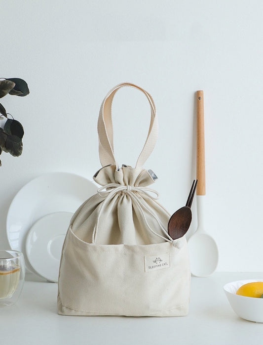Insulated Canvas Lunch Bag
