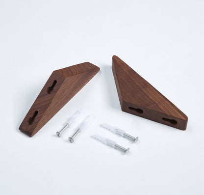 4-pc Natural Wood Wall Hooks